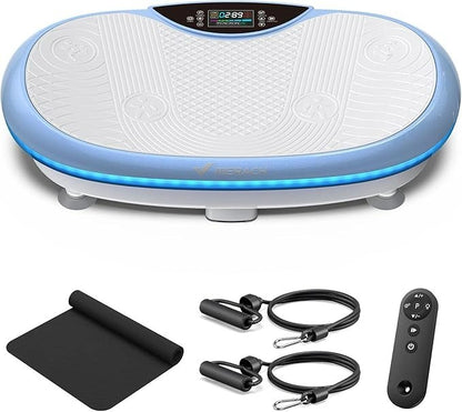 MERACH 4D Full-Body Vibration Platform—supports lymphatic drainage, fat loss, and muscle activation; features Bluetooth connectivity.