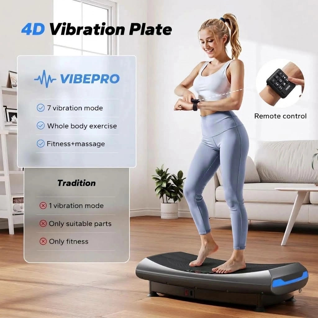 4D Curved Whole Body Shaker – Accelerate Workouts & Fat Burn