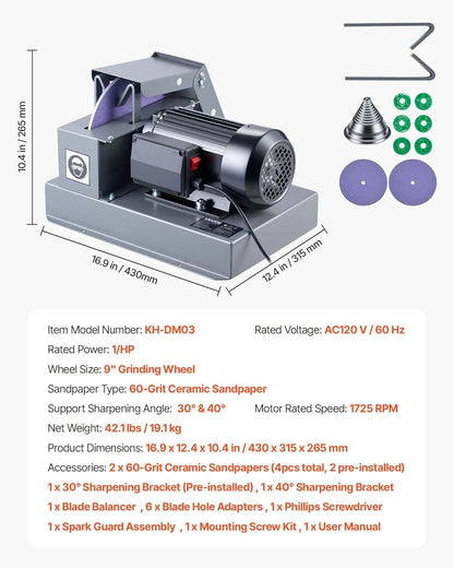 🔥💪 Today's Special Offer ⚙️🔪VEVOR Lawn Mower Blade Sharpener
